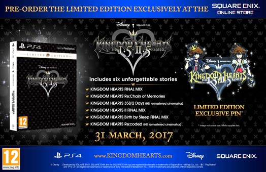 Kingdom Hearts Hd 1 5 2 5 Remix Limited Edition Available For Pre Order