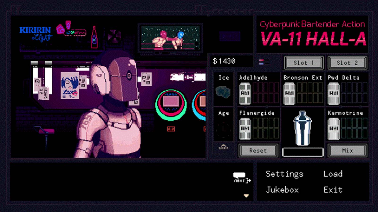 Va 11 Hall A Serves Drinks On Nintendo Switch And Playstation 4 On Va 11 Hall A Serves Drinks On Nintendo Switch And Playstation 4 On