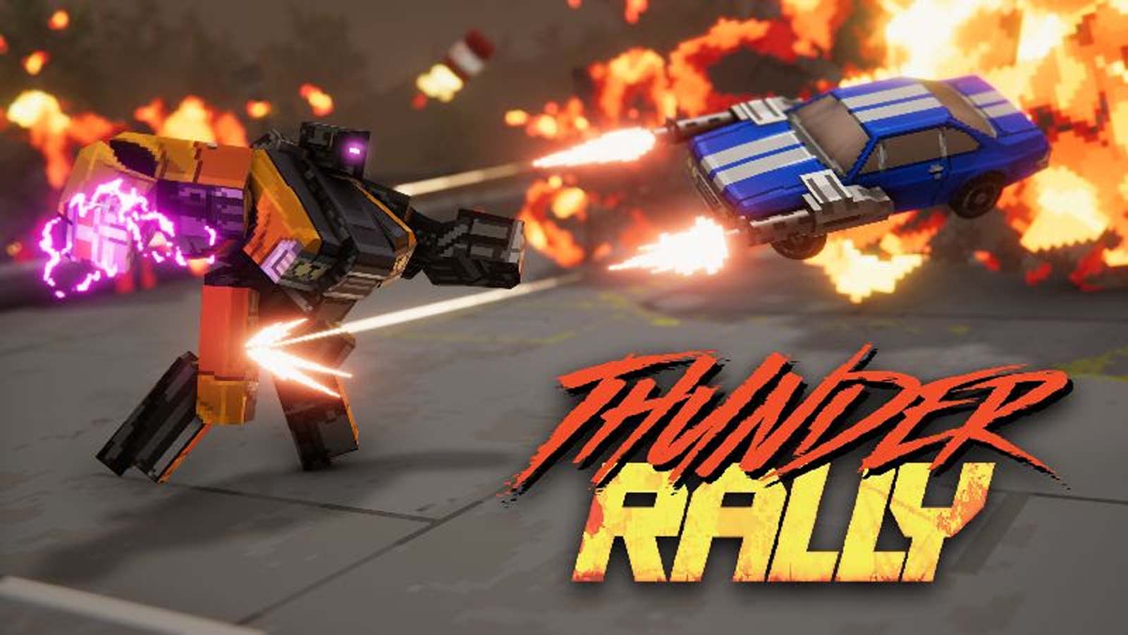 The frantic multiplayer destruction derby Thunder Rally is now