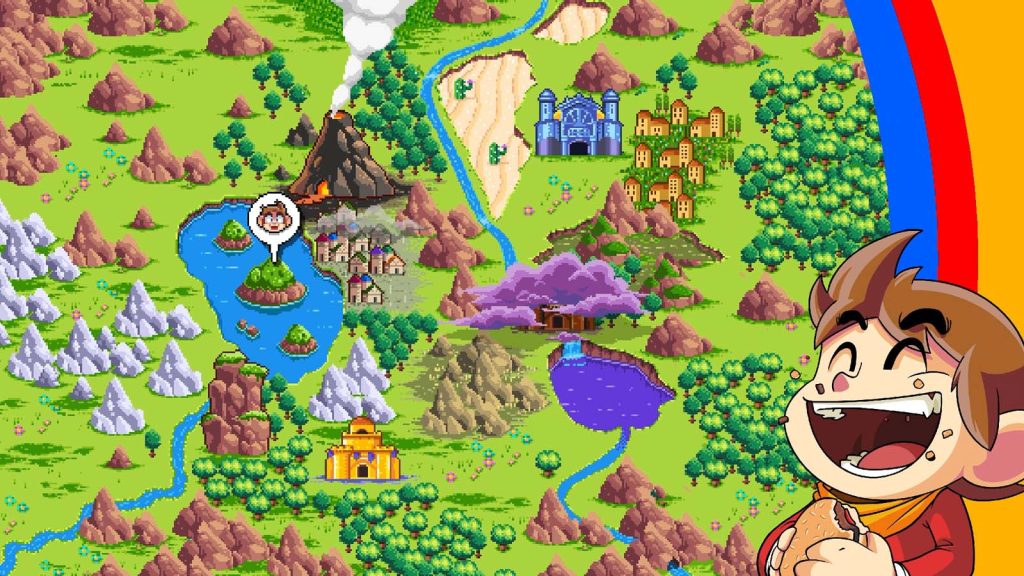 Alex Kidd In Miracle World DX Review map