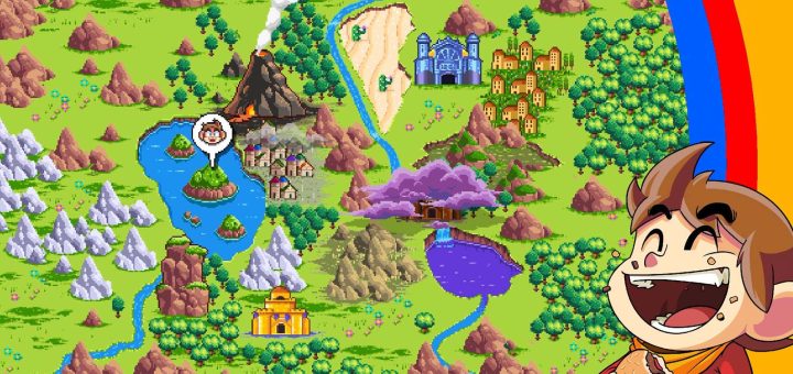 Alex Kidd In Miracle World DX Review map