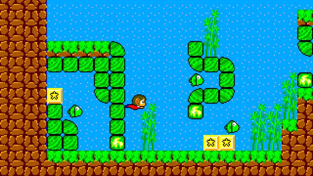 Alex Kidd In Miracle World DX Review underwater