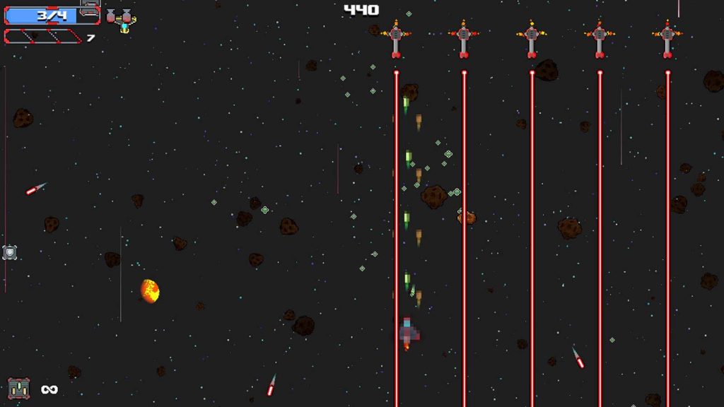 Arcade Space Shooter Review lasers