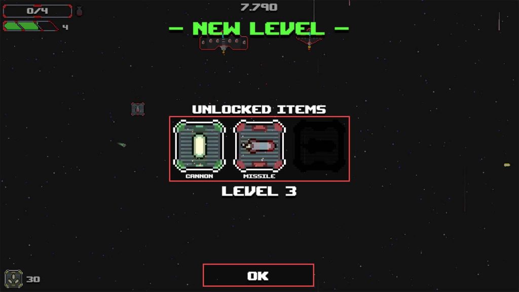 Arcade Space Shooter Review level up