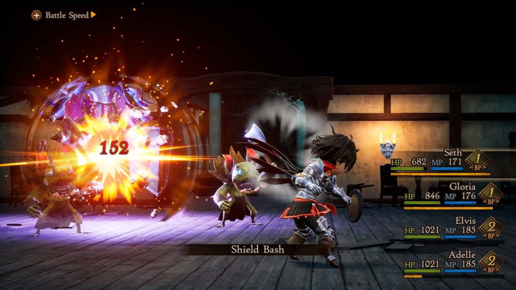 Bravely Default II Review battle screen