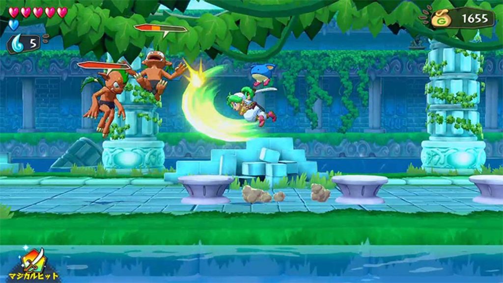Wonder Boy Asha In Monster World Review town fight