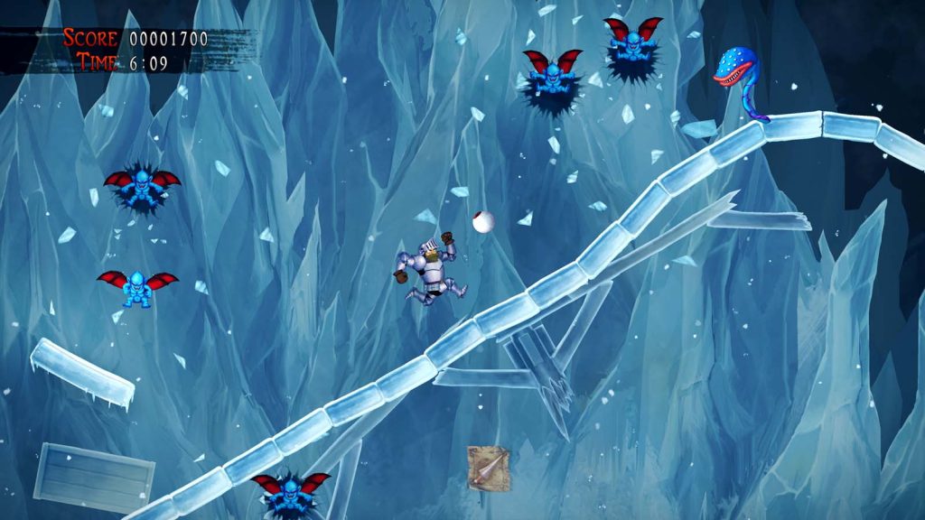 Ghosts N Goblins Resurrection Review ice world