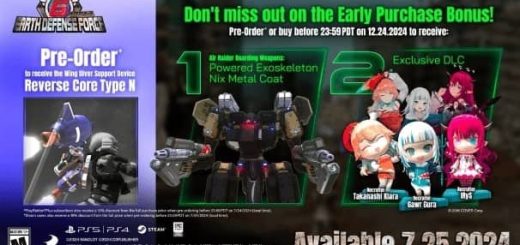 EARTH DEFENSE FORCE 6 Launches July 25