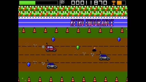 Retro Endurance 8bit Preview 2D side scrolling racing.