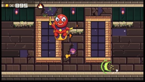 Main character of Tsetaeg's Adventure striking a battle pose.