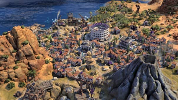 City building in Sid Meier's Civilization VII