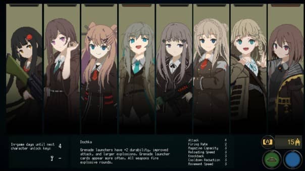 Snezhinka PS5 review character selection screen with all playable and unlockable characters