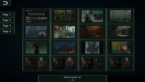 Snezhinka PS5 selection of unlocked gallery entries
