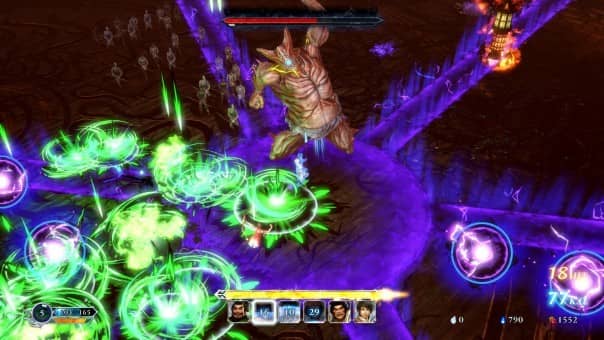 Epic large-scale battle scene featuring multiple characters and intense action.