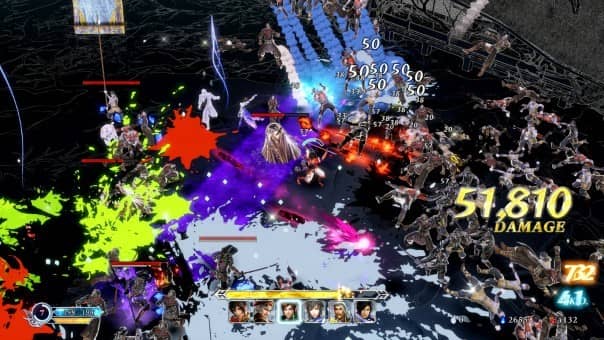 Hero character performing a powerful special move in combat.