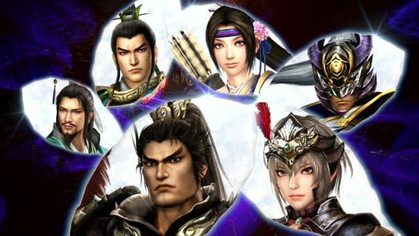 Group of main characters from the game series standing together.