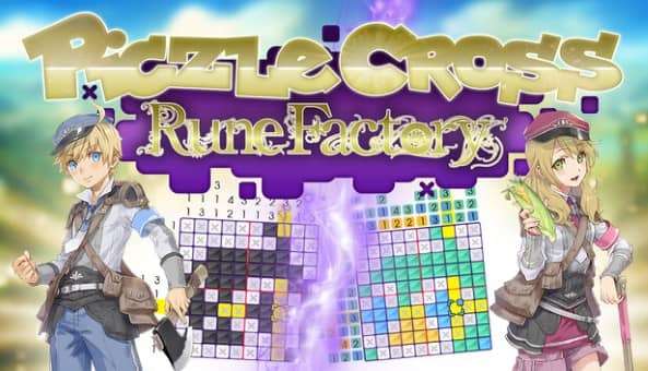 Main image for Piczle Cross Rune Factory review featuring two in-game scenes