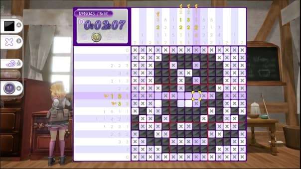 Complex Picross puzzle in Piczle Cross Rune Factory review