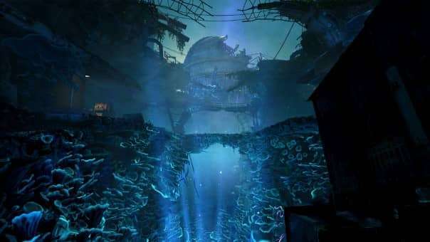 A chilling view of the infestation overtaking the world during the Atomfall review, showcasing the game's ominous and immersive atmosphere.