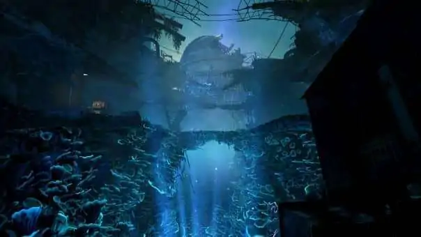 A chilling view of the infestation overtaking the world during the Atomfall review, showcasing the game's ominous and immersive atmosphere.