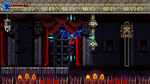 A character transforming inside a gothic mansion in Beyond the Ice Palace 2 review.