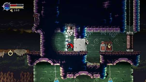 A character discovers a treasure chest in a hidden area in Beyond the Ice Palace 2 review.