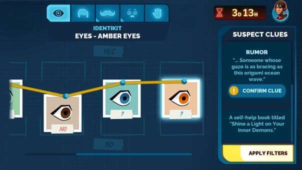 Carmen Sandiego using high-tech gadgets to outsmart VILE.