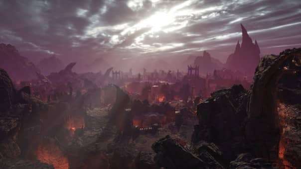 Dragonkin: The Banished Preview exploring volcanic environment