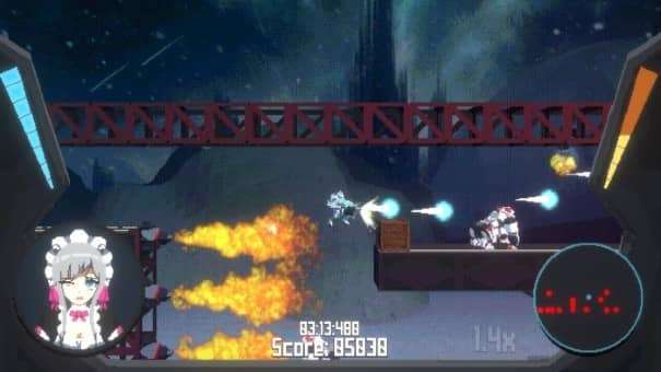 Pixel battle begins in S.Prysm Destroyer review, showcasing vibrant visuals and engaging gameplay action.