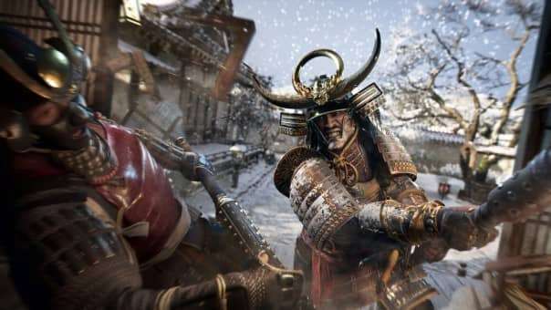 Assassin’s Creed: Shadows review – Intense close-quarters combat showcasing detailed swordplay and brutal samurai duels.