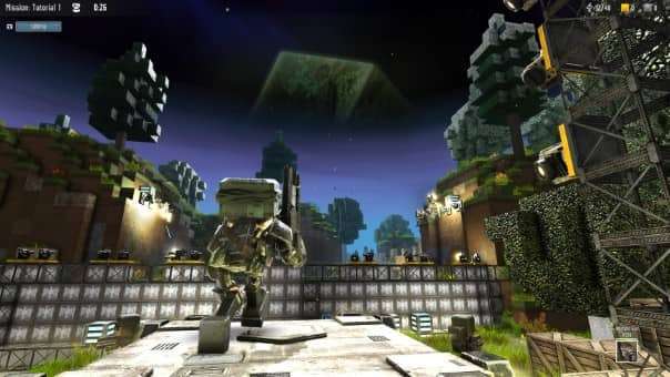 Block Fortress 2 Review" character waiting behind fortress wall, preparing for battle with strategic defenses and intense combat ahead.