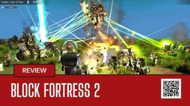 Block Fortress 2 Review" main image showcasing intense tower defense gameplay, strategic base-building, and immersive combat visuals.