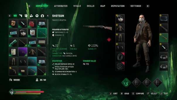 Chernobylite 2: Exclusion Zone Review – A detailed look at the game’s inventory system, showcasing crafting, resource management, and survival strategy.