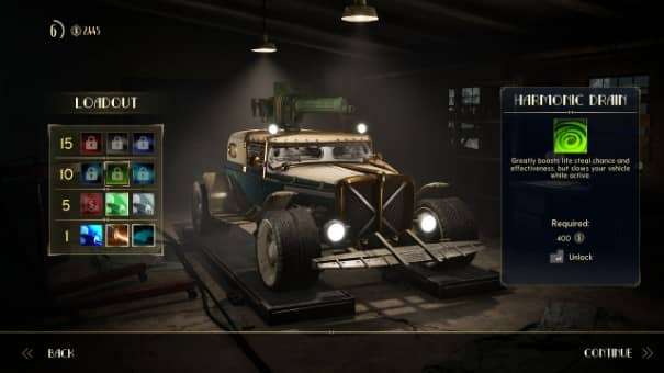 Driveloop: Survivors game review – detailed car customization screen where players upgrade, modify, and enhance vehicles for survival.