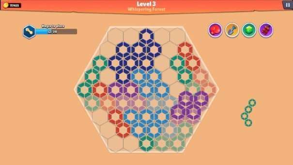Various hex styles displayed in Hegzis, showcasing unique designs and gameplay elements for the Hegzis review.