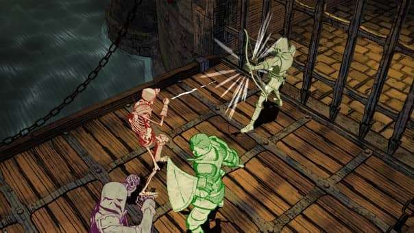 Knights in Tight Spaces Review - A close-up of an archer mid-action, executing a precise tactical shot.
