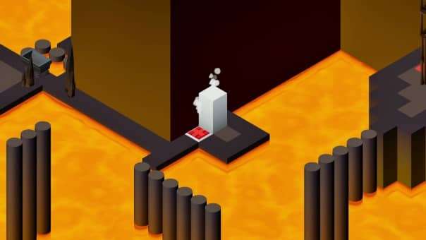 Mirage: Ignis Fatuus Review lava level features molten landscapes, shifting pathways, and intense puzzle challenges in a fiery illusion.
