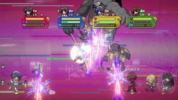 Phantom Breaker Battle Grounds Ultimate Review – A powerful four-player team attack unleashing devastating combos in fast-paced multiplayer combat.