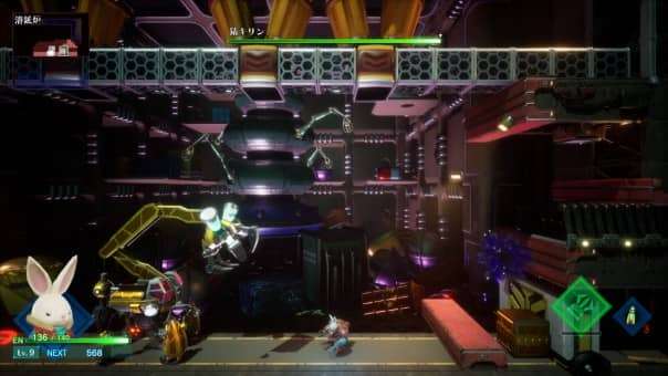 Rusty Rabbit review boss fight showcasing Stamp in intense combat against a powerful enemy in a high-stakes battle.