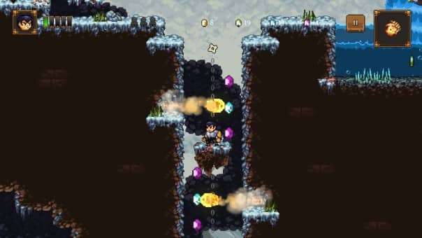 Shadow of the Orient Review – A tense escape as the protagonist maneuvers through a narrow tunnel, dodging obstacles in this action-packed adventure.