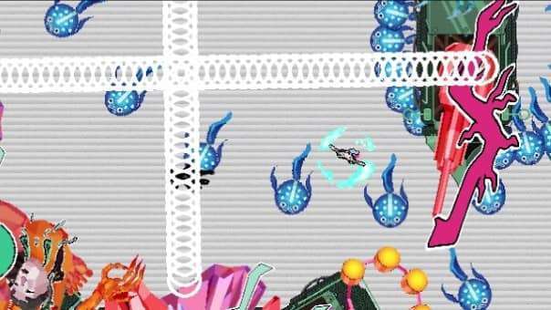 SONOKUNI Review – A chaotic room packed with enemies, showcasing fast-paced pixel-art combat, intense strategy, and high-stakes action gameplay.