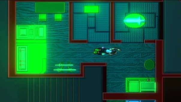 SONOKUNI Review – A tense battle in a compact pixel-art room, where strategic combat, fast reflexes, and precision attacks define the action.
