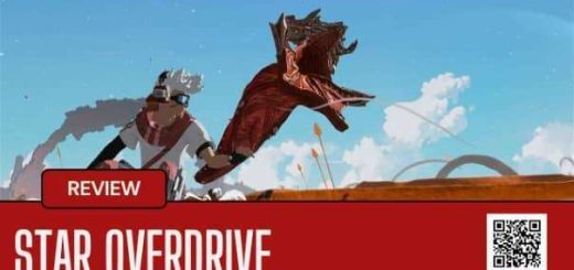 Star Overdrive Review Nintendo Switch OLED – A dynamic shot showcasing gameplay, hoverboard mechanics, and open-world exploration.