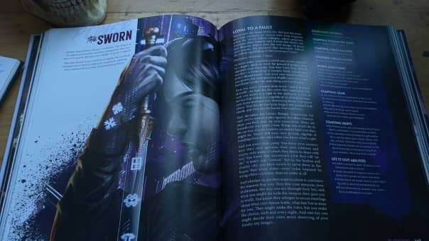 Sworn Urban Shadows 2e game review – A loyal yet conflicted archetype bound by oaths, alliances, and unwavering duty.
