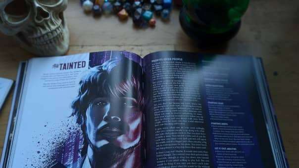 Tainted Urban Shadows 2e game review – A dark, supernatural archetype highlighting infernal bargains and power struggles.