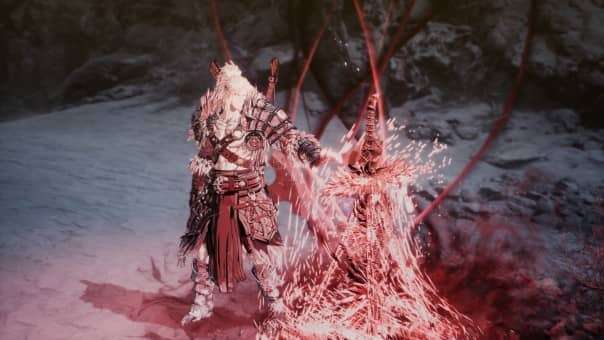 The First Berserker: Khazan Review image showing an AI companion triggering the save point, emphasizing RPG progression and strategy.