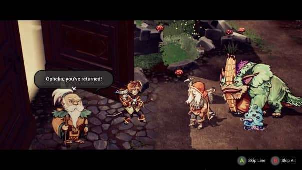 Wildkeepers Rising Review – Cinematic in-game cutscene revealing key story moments, character interactions, and immersive fantasy world-building.