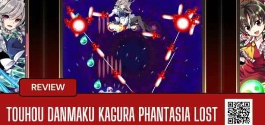 Main image of Touhou Danmaku Kagura Phantasia Lost Review, showcasing rhythm-action gameplay infused with Touhou bullet hell chaos.
