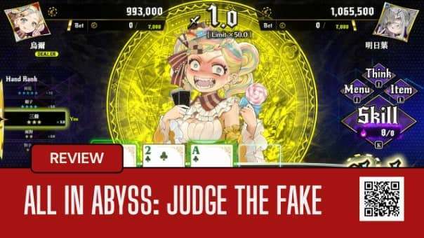 All in Abyss: Judge the Fake Review – A high-stakes poker RPG blending strategy, deception, and magic in a visually stunning anime-style world.