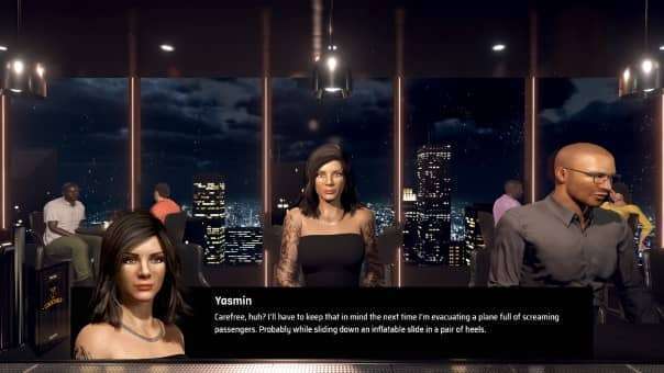 A group of customers waiting at the bar in the Bartender Hustle review, ready to order their drinks.